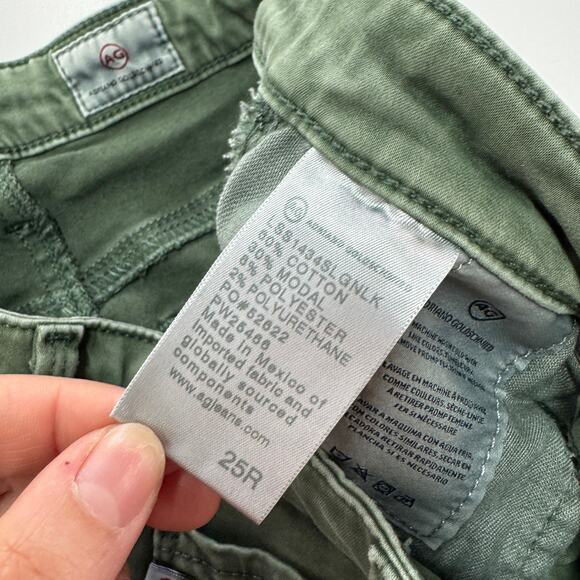 Adriano Goldschmied Jeans Womens 25 Green Prima Cigarette Leg Skinny Pants - Picture 5 of 9